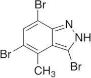 4-Methyl-3,5,7-tribromo (1H)indazole