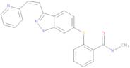 N-Methyl-2-[[3-[(1Z)-2-(2-pyridinyl)ethenyl]-1H-indazol-6-yl]thio]benzamide