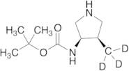 (3R-cis)-(4-Methyl-3-pyrrolidinyl)-carbamic Acid 1,1-Dimethylethyl Ester-D3