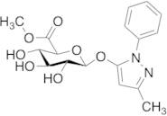 3-Methyl-1-phenyl-1H-pyrazol-5-yl β-D-Glucopyranosiduronic Acid Methyl Ester