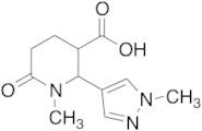 1-methyl-2-(1-methyl-1H-pyrazol-4-yl)-6-oxopiperidine-3-carboxylic acid