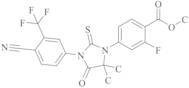 Methyl 4-(3-(4-cyano-3-(trifluoromethyl)phenyl)-5,5-dimethyl-4-oxo-2-thioxoimidazolidin-1-yl)-2-fluorobenzoate