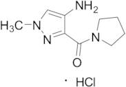 1-Methyl-3-(pyrrolidine-1-carbonyl)-1H-pyrazol-4-amine Hydrochloride