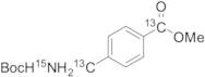 Methyl 4-[[(Tert-butoxycarbonyl)amino]methyl]benzoate-13C2,15N
