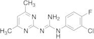 N-(3-Chloro-4-fluorophenyl)-N'-(4,6-dimethylpyrimidin-2-yl)guanidine