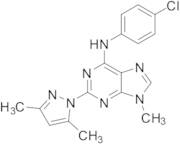 N-(4-Chlorophenyl)-2-(3,5-dimethyl-1H-pyrazol-1-yl)-9-methyl-9H-purin-6-amine