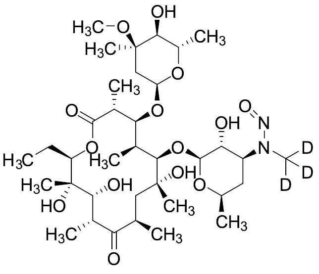 Nitroso-N-De methyl Erythromycin-D3