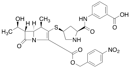 2-[(4-Nitrophenyl)methyl] (4R,5S,6S)-3-[[(3S,5S)-5-[[(3-Carboxyphenyl)amino]carbonyl]-3-pyrrolidinyl]thio]-6-[(1R)-1-hydroxyethyl]-4-methyl-7-oxo-1-azabicyclo[3.2.0]hept-2-ene-2-carboxylic Acid Ester