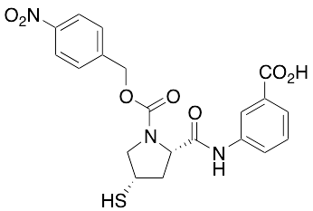 3-[[[(2S,4S)-1-(4-Nitrobenzyloxycarbonyl)-4-mercaptopyrrolidin-2-yl]carbonyl]amino]benzoic Acid