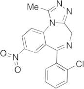 8-Nitro-6-(o-chlorophenyl)-1-methyl-4H-s-triazolo[4,3-a][1,4]benzodiazepine