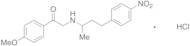 2-(4-(4-Nitrophenyl)butan-2-ylamino)-1-(4-methoxyphenyl)ethanal Hydrochloride