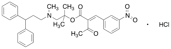 2-[(3-Nitrophenyl)methylene]-3-oxo-butanoic Acid 2-[(3,3-Diphenylpropyl)methylamino]-1,1-dimethyle…