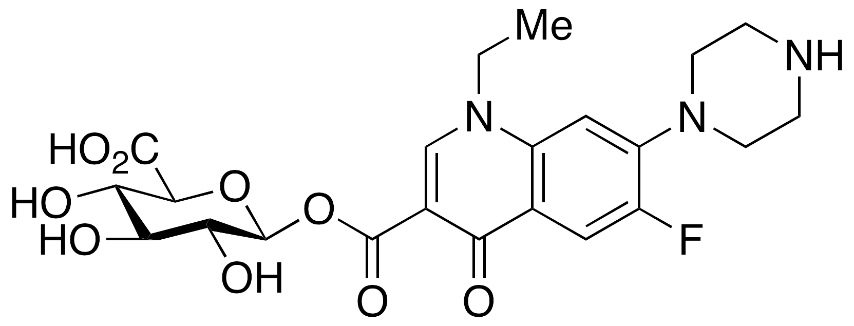 Norfloxacin-acyl-(β)-glucuronide