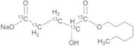 (2R)-Octyl-α-hydroxyglutarate-13C5 Sodium