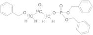 2-​Oxo-​3-​(phenylmethoxy)​propyl bis(phenylmethyl) Ester Phosphoric Acid-13C3