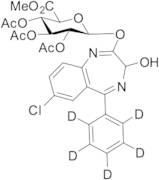 Oxazepam-D5 2,3,4-Tri-O-acetyl-β-D-glucuronic Acid Methyl Ester