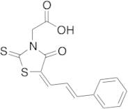 4-Oxo-5-(3-phenyl-2-propen-1-ylidene)-2-thioxo-3-thiazolidineacetic Acid