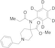 4-[(1-Oxopropyl)phenylamino]-1-benzyl-4-piperidinecarboxylic Acid Methyl Ester-d5
