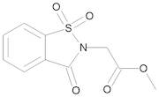 3-Oxo-1,2-benzoisothiazoline-2-acetic Acid Methyl Ester 1,1-Dioxide