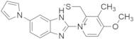 Pyridinium, 2-(mercaptomethyl)-4-methoxy-3-methyl-1-[6-(1H-pyrrol-1-yl)-1H-benzimidazol-2-yl]-, in…