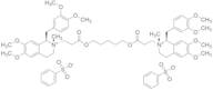 [1-α,2-β(1′S*,2′R*)]-2,2′-[1,5-Pentanediylbis[oxy(3-oxo-3,1-propanediyl)]]bis[1-[(3,4-dimethoxyphe…