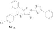 3-Phenyl-1-(4-phenyl-2-thiazolyl)-4-[(4-chloro-3-nitrophenyl)hydrazone]-1H-pyrazole-4,5-dione