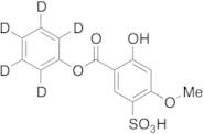 Phenyl 2-Hydroxy-4-methoxy-5-sulfobenzoate-d5