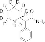 D-threo-α-Phenyl-2-piperidineacetamide-d10