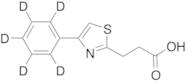 4-Phenyl-2-thiazolepropanoic Acid-d5