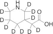 3-Piperidineacetic Acid-d11