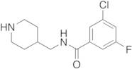 N-(Piperidin-4-yl)methyl-3-chloro-5-fluorobenzamide