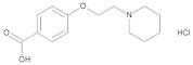 4-[2-(1-Piperidinyl)ethoxy]benzoic Acid Hydrochloride Salt