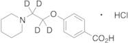 4-[2-(1-Piperidinyl)ethoxy-d4]benzoic Acid, Hydrochloride Salt