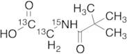 Pivaloylglycine-13C2,15N