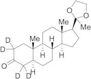 (5Alpha)-Pregnane-3,20-dione-d4 Cyclic 20-(1,2-Ethanediyl Acetal)