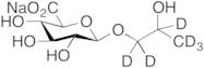 Propylene Glycol-d6 1-Glucuronide (Mixture of Diastereomers) Sodium Salt