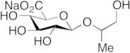 Propylene Glycol 2-Glucuronide Sodium Salt (Mixture of Diastereomers) (>85%)