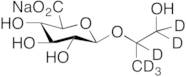 Propylene Glycol-d6 2-Glucuronide Sodium Salt (Mixture of Diastereomers)