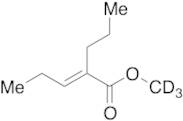 (E/Z)-2-Propyl-2-pentenoic Acid Methyl Ester-d3