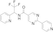 2-Pyridin-4-yl-N-(2,2,2-trifluoro-1-pyridin-2-ylethyl)pyrimidine-5-carboxamide