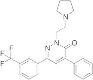 4-Phenyl-2-[2-(1-pyrrolidinyl)ethyl]-6-[3-(trifluoromethyl)phenyl]-3(2H)-pyridazinone