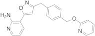 3-[3-[[4-[(2-Pyridinyloxy)methyl]phenyl]methyl]-5-isoxazolyl]-2-pyridinamine