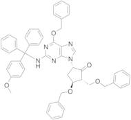 (2R,3S,5S)-3-(Benzyloxy)-5-(6-(benzyloxy)-2-(((4-methoxyphenyl)diphenylmethyl)-amino)-9H-purin-9...