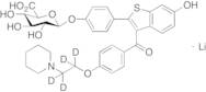 Raloxifene-d4 4’-beta-D-Glucuronide Lithium Salt
