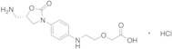 2-​[2-​[[4-​[(5S)​-​5-​(Aminomethyl)​-​2-​oxo-​3-​oxazolidinyl]​phenyl]​amino]​ethoxy]acetic Acid Hydrochloride