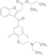 (2S)-Butan-2-yl2-(3-[4-[2-(diethylamino)ethoxy]-3,5-diiodobenzoyl]-1-benzofuran-2-yl)acetate