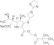 Sodium (3R)-2-((2S,3R)-4-((1-(4,5-Dihydrothiazol-2-yl)azetidin-3-yl)thio)-3-methyl-5-(((pivaloyloxy)methoxy)carbonyl)-2,3-dihydro-1H-pyrrol-2-yl)-3-hydroxybutanoate