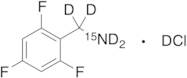 2,4,6-Trifluorobenzenemethanamine-d4,15N Deuterium Chloride