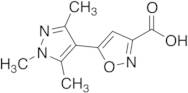 5-(1,3,5-trimethyl-1h-pyrazol-4-yl)isoxazole-3-carboxylic acid