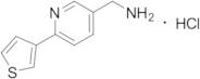 (6-(Thiophen-3-yl)pyridin-3-yl)methanamine Hydrochloride